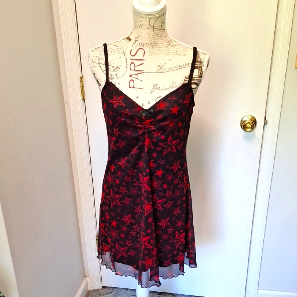 Hot Topic Social Collision Star Dress EUC Sz Medium